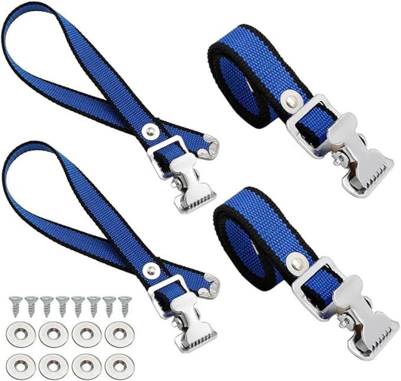 Bewinner 4PCS Drywall Stilts Straps, Adjustable Foot Band Kit for Men Women, Durable Nylon Aluminum Alloy Buckle Replacement with Screws Spacers, Quick Install for Painting Decoration and Parade Performance - Image 1